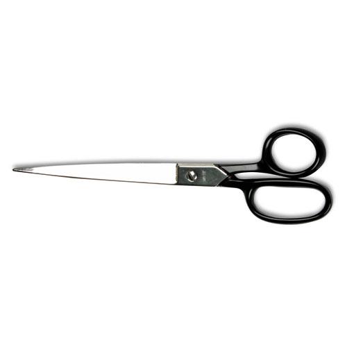 Hot Forged Carbon Steel Shears, 9" Long, 4.5" Cut Length, Black Straight Handle. Picture 1