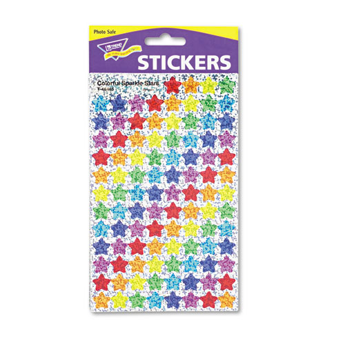 SuperSpots and SuperShapes Sticker Variety Packs, Colorful Sparkle Stars, Assorted Colors,1,300/Pack. Picture 1