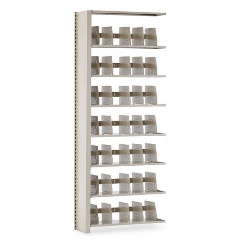 Snap-Together Seven-Shelf Closed Add-On Unit, Steel, 36w x 12d x 88h, Sand. Picture 2