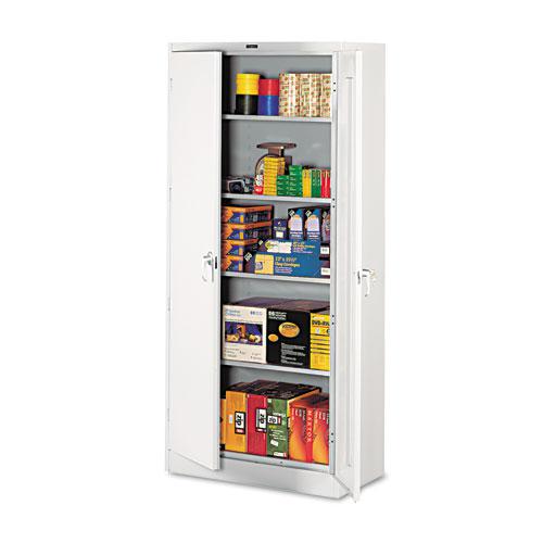 78" High Deluxe Cabinet, 36w x 18d x 78h, Light Gray. Picture 1