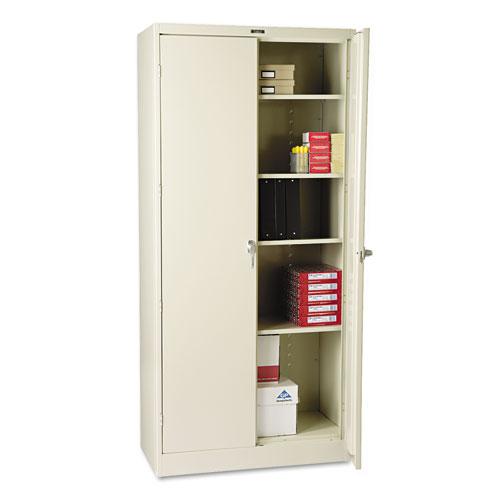 78" High Deluxe Cabinet, 36w x 18d x 78h, Putty. Picture 1