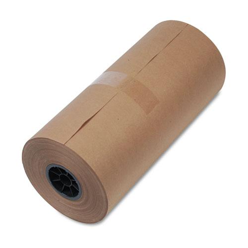 High-Volume Mediumweight Wrapping Paper Roll, 40 lb Wrapping Weight Stock, 18" x 900 ft, Brown. Picture 1
