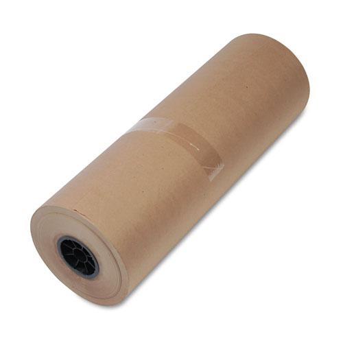 High-Volume Mediumweight Wrapping Paper Roll, 40 lb Wrapping Weight Stock, 24" x 900 ft, Brown. Picture 1