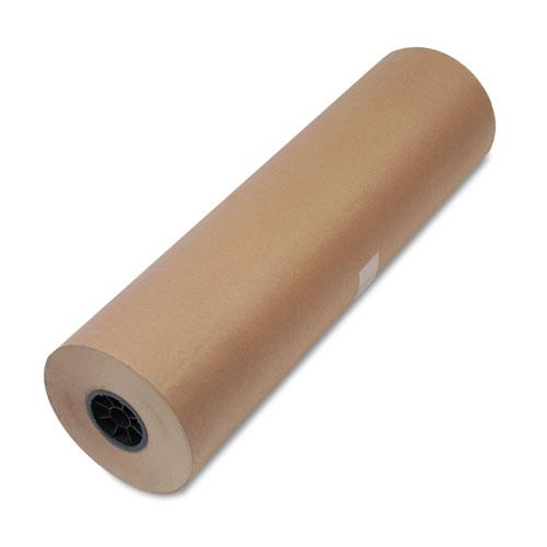 High-Volume Heavyweight Wrapping Paper Roll, 50 lb Wrapping Weight Stock, 30" x 720 ft, Brown. Picture 1