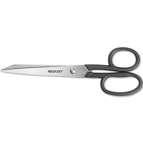Kleencut Stainless Steel Shears, 8" Long, 3.75" Cut Length, Black Straight Handle. Picture 1