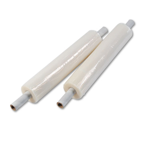 Stretch Film with Preattached Handles, 20" x 1,000 ft, 20 mic (80-Gauge), Clear, 4/Carton. Picture 1