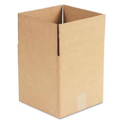 Cubed Fixed-Depth Corrugated Shipping Boxes, Regular Slotted Container (RSC), Large, 10" x 10" x 10", Brown Kraft, 25/Bundle. Picture 1
