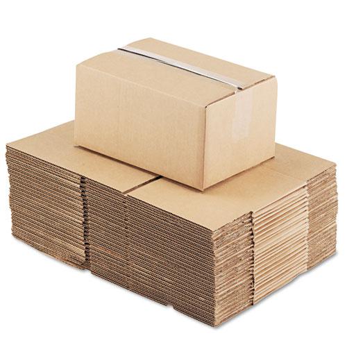 Fixed-Depth Corrugated Shipping Boxes, Regular Slotted Container (RSC), 8" x 12" x 6", Brown Kraft, 25/Bundle. Picture 3