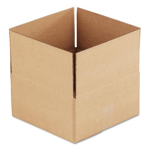 Fixed-Depth Corrugated Shipping Boxes, Regular Slotted Container (RSC), 12" x 12" x 6", Brown Kraft, 25/Bundle. Picture 1