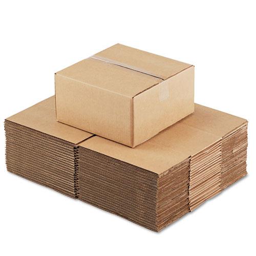Fixed-Depth Corrugated Shipping Boxes, Regular Slotted Container (RSC), 12" x 12" x 6", Brown Kraft, 25/Bundle. Picture 3