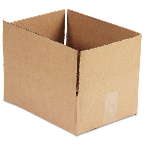 Fixed-Depth Corrugated Shipping Boxes, Regular Slotted Container (RSC), 9" x 12" x 4", Brown Kraft, 25/Bundle. Picture 1