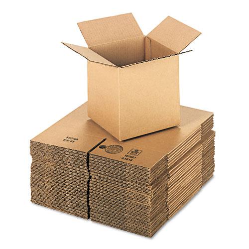 Cubed Fixed-Depth Corrugated Shipping Boxes, Regular Slotted Container (RSC), Medium, 8" x 8" x 8", Brown Kraft, 25/Bundle. Picture 1