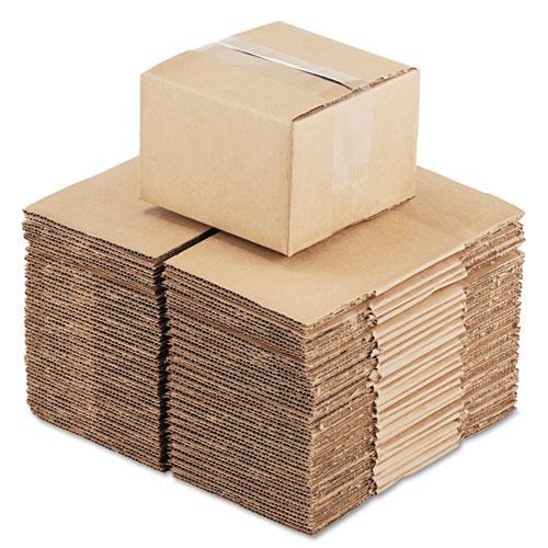 Fixed-Depth Corrugated Shipping Boxes, Regular Slotted Container (RSC), 6" x 6" x 4", Brown Kraft, 25/Bundle. Picture 3