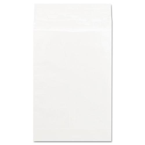 Deluxe Tyvek Expansion Envelopes, Open-End, 2" Capacity, #15 1/2, Square Flap, Self-Adhesive Closure, 12 x 16, White, 100/Box. Picture 1