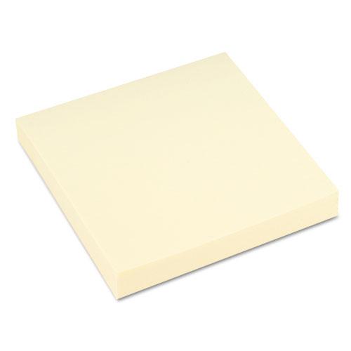 Recycled Self-Stick Note Pads, 3" x 3", Yellow, 100 Sheets/Pad, 18 Pads/Pack. Picture 7