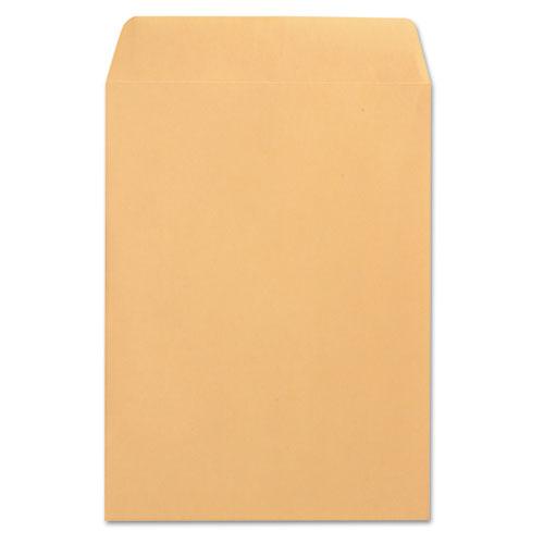 Catalog Envelope, 28 lb Kraft Stock, #10 1/2, Square Flap, Gummed Closure, 9 x 12, Brown Kraft, 250/Box. Picture 2