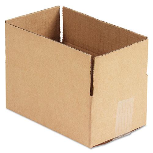 Fixed-Depth Corrugated Shipping Boxes, Regular Slotted Container (RSC), 6" x 10" x 4", Brown Kraft, 25/Bundle. Picture 1