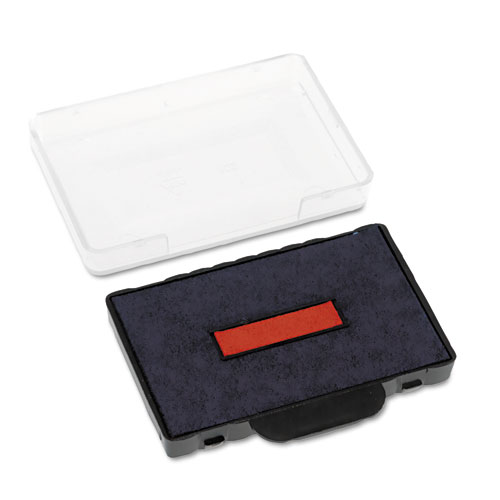 T5460 Professional Replacement Ink Pad for Trodat Custom Self-Inking Stamps, 1.38" x 2.38", Blue/Red. Picture 2