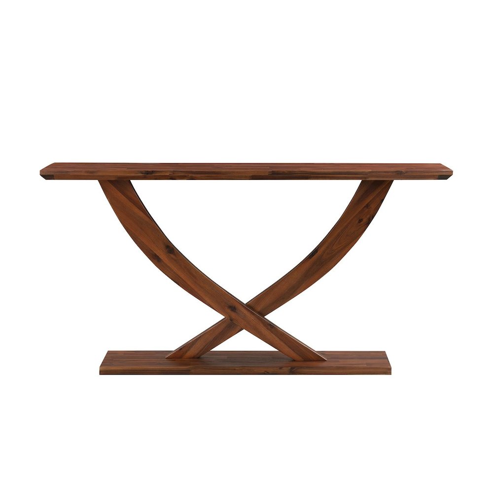 Rasmus Console Table - Chestnut Wire-Brush. Picture 3