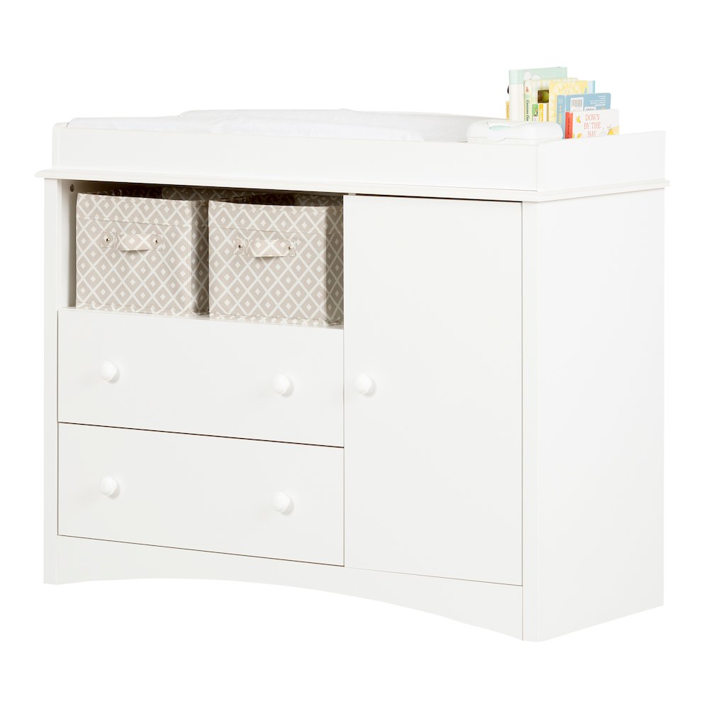 South Shore Peek-a-boo Changing Table, Pure White. Picture 1