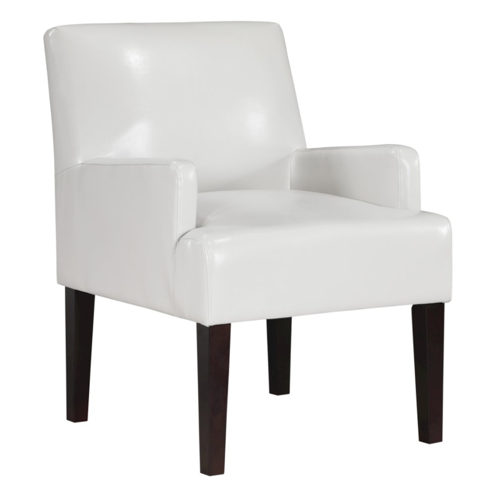 Main Street Guest Chair in Cream Faux Leather, MST55-PD28. Picture 1