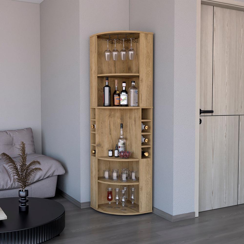 Bar Cabinet Jansen, Living Room, Macadamia. Picture 2