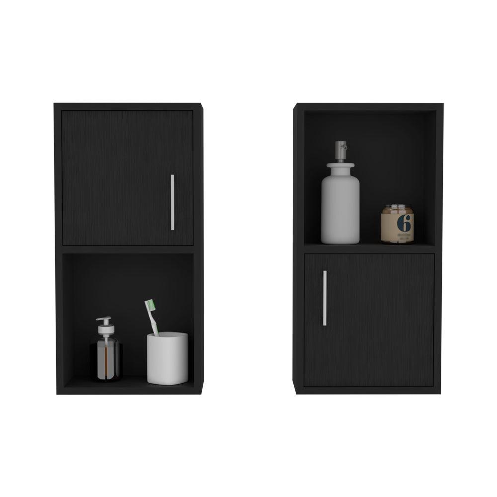 Medicine Cabinet Florence, Bathroom, Black. Picture 7