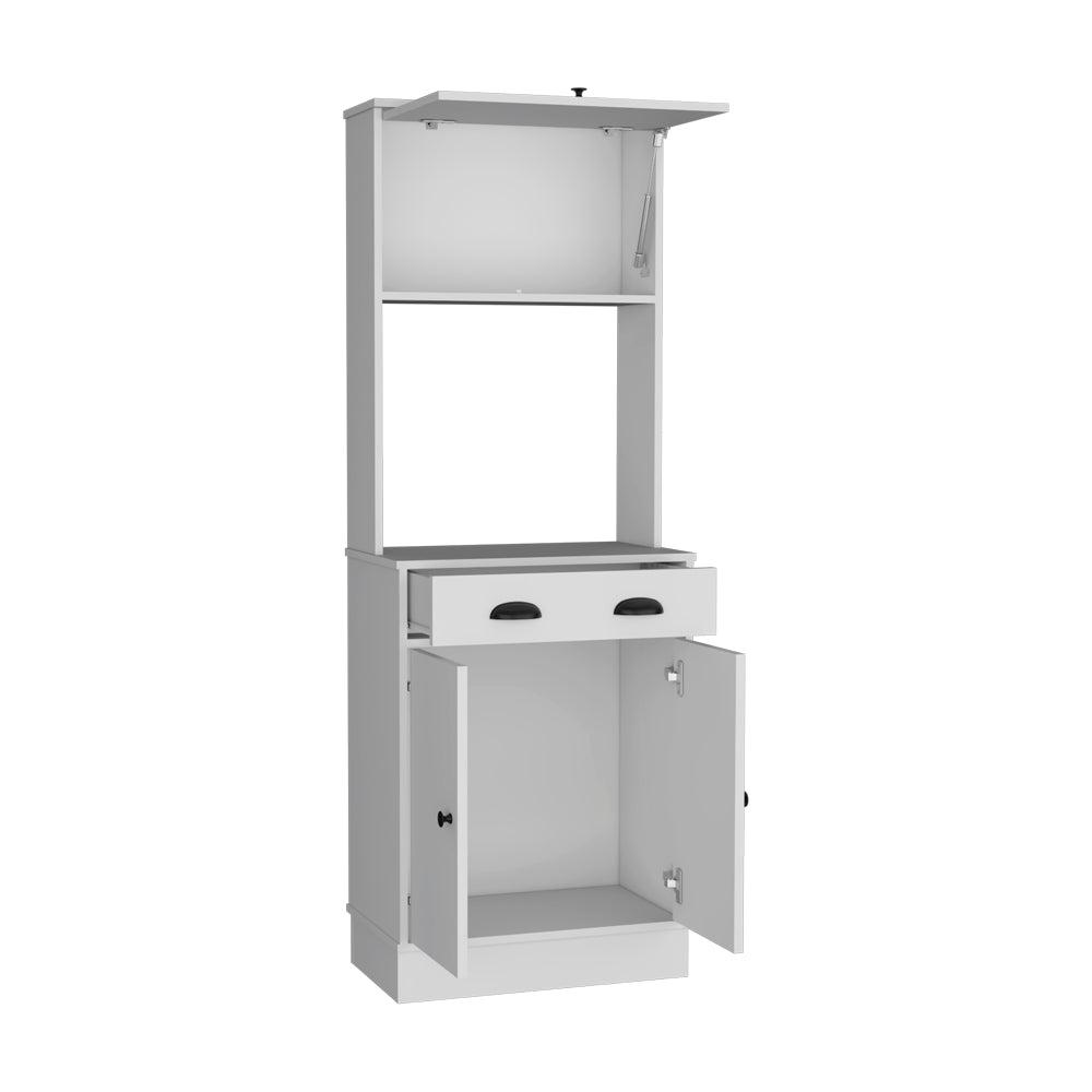 Pantry Cabinet Microwave Stand Warden, Kitchen, White. Picture 6