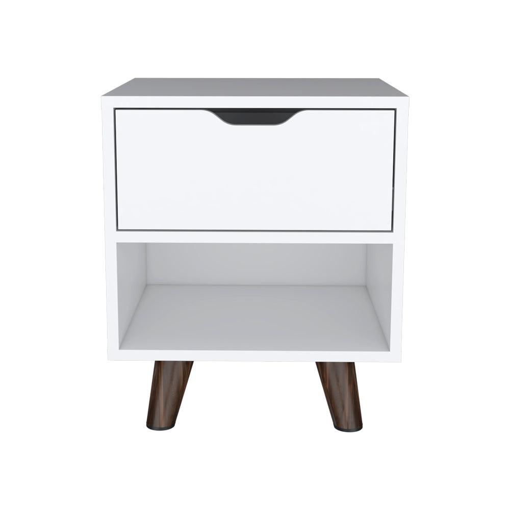 Nightstand Carleen, Bedroom, White. Picture 1