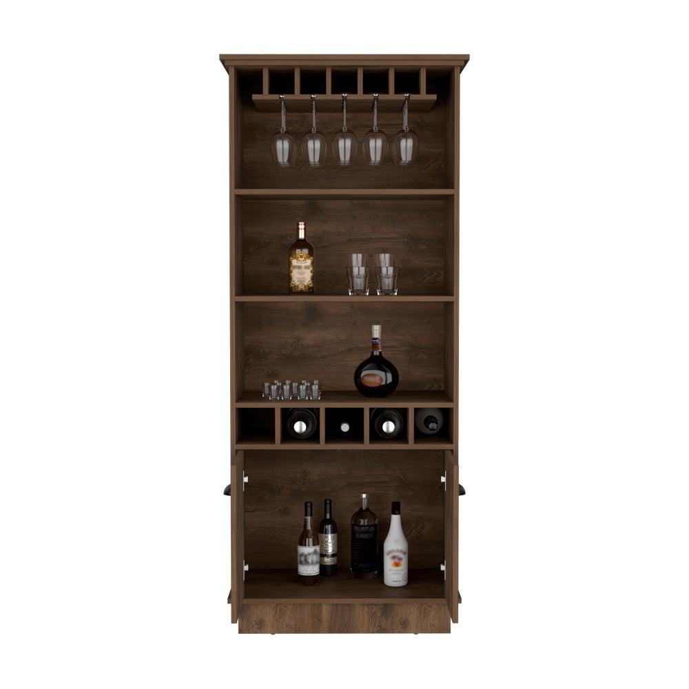 Bar Cabinet Taholah, Living Room, Dark Brown. Picture 4