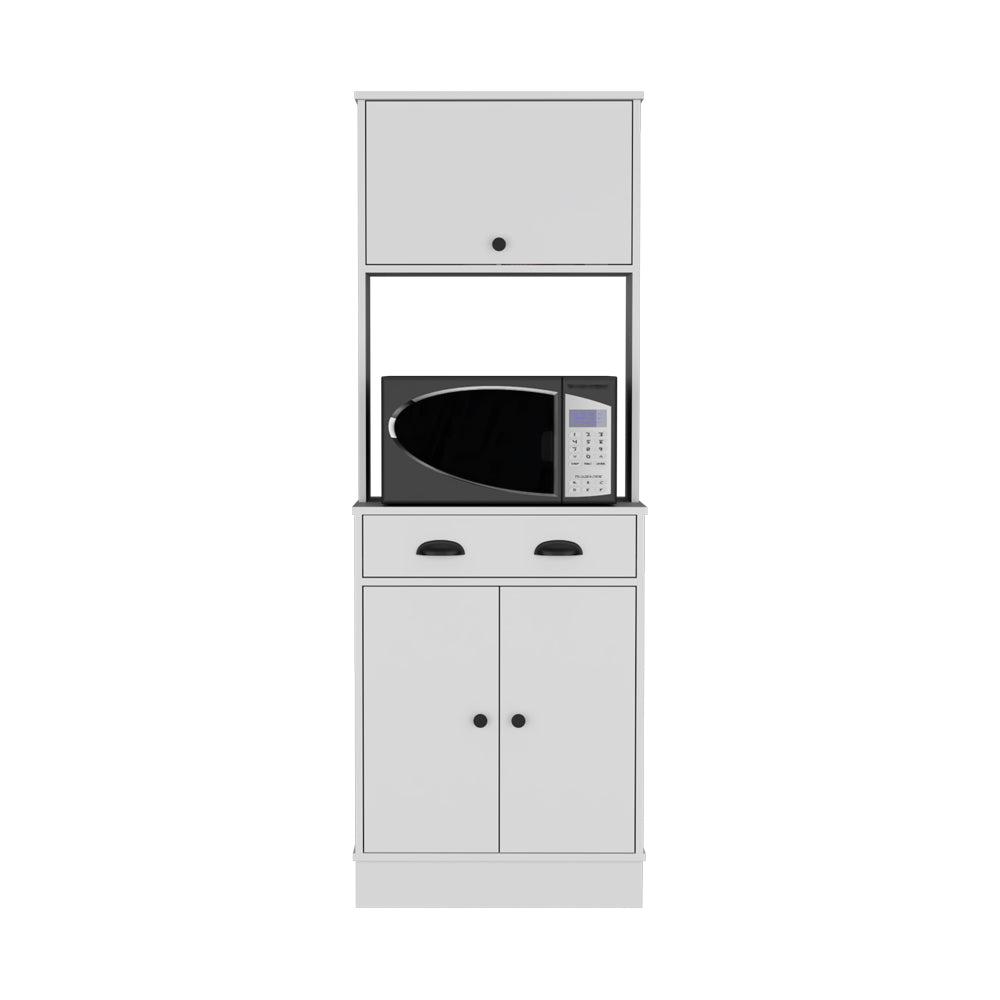 Pantry Cabinet Microwave Stand Warden, Kitchen, White. Picture 7