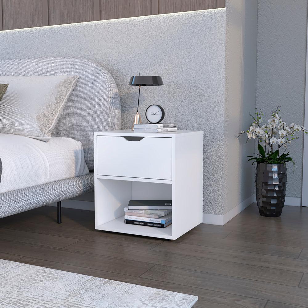 Nightstand Altheimer, Bedroom, White. Picture 2