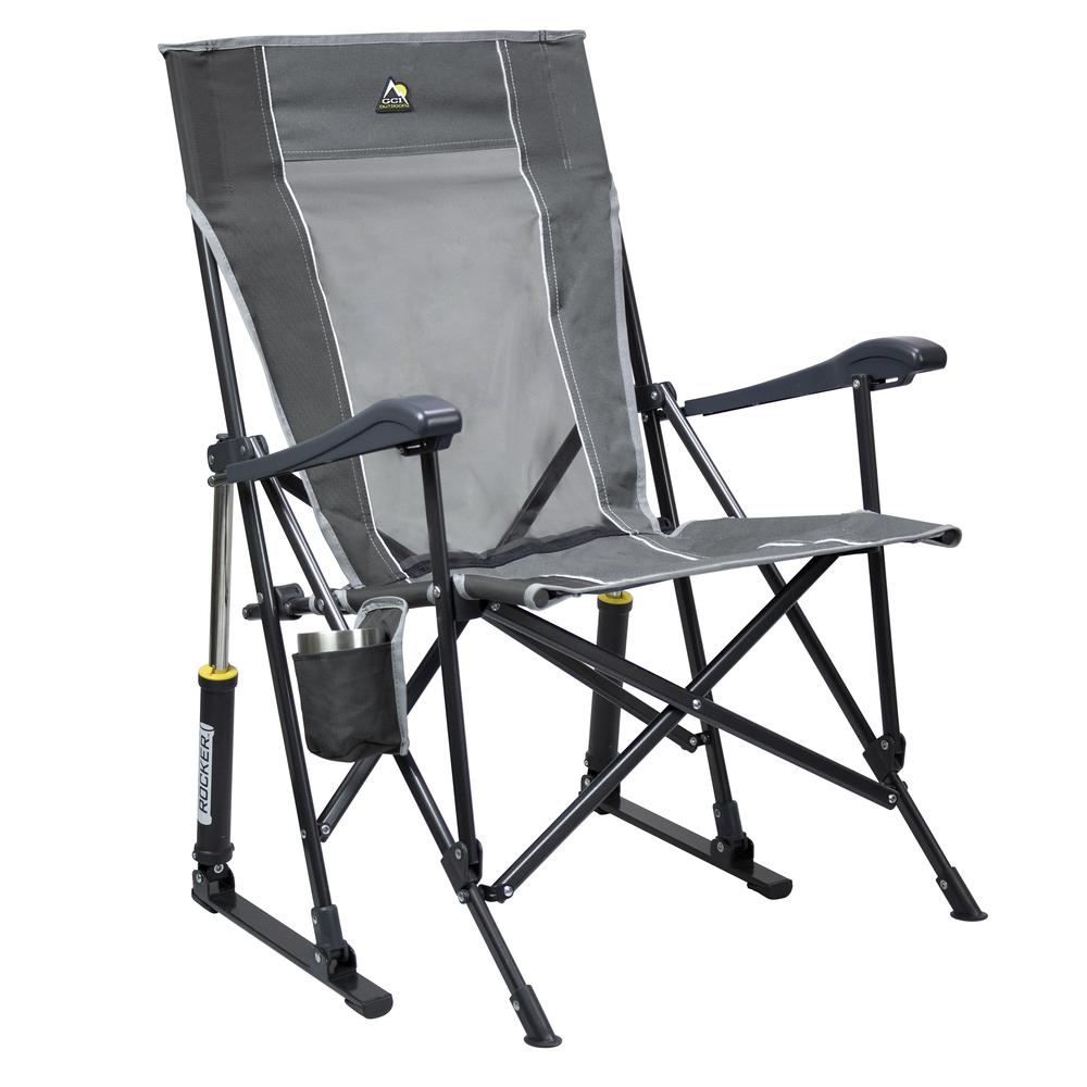 GCI Outdoor Roadtrip Rocker Collapsible Rocking Chair & Outdoor Camping Chair. Picture 1
