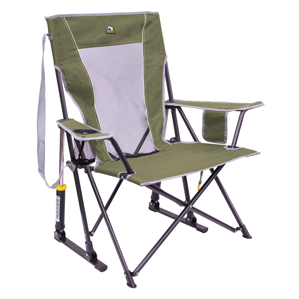 GCI Outdoor Comfort Pro Rocker Collapsible Rocking Chair & Outdoor Camping Chair. Picture 1