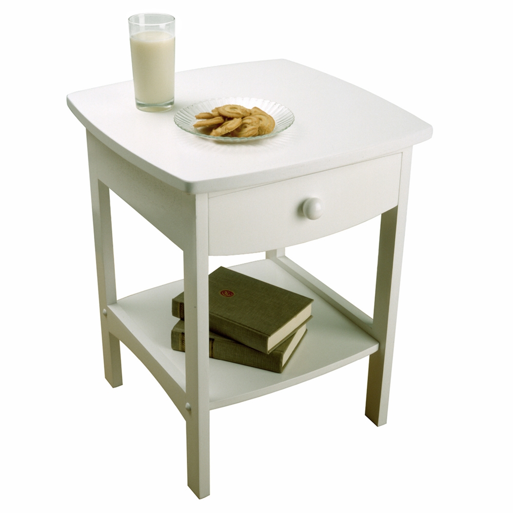 Claire Accent Table White Finish. The main picture.