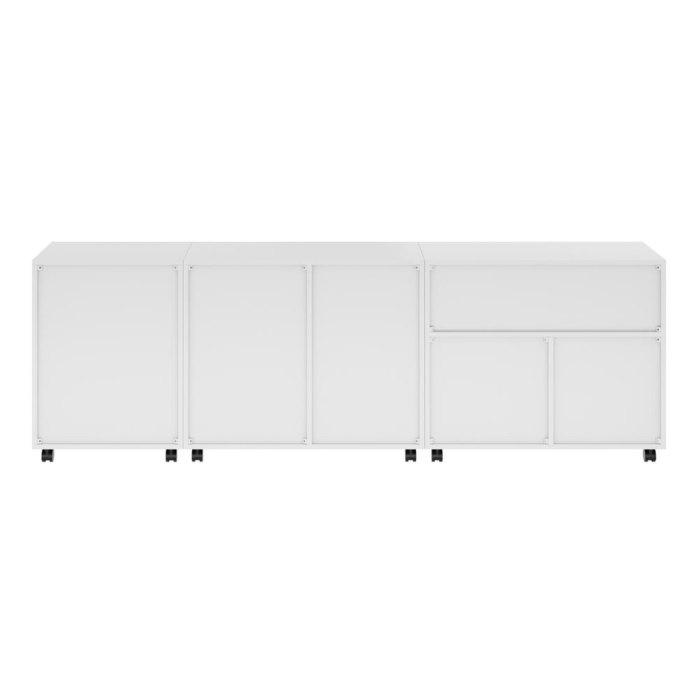 Halifax 3-Pc Storage Cabinet Set, White. Picture 4