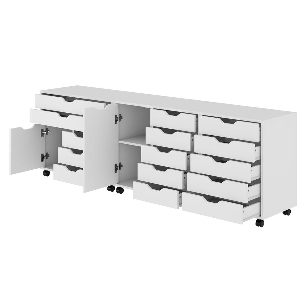 Halifax 3-Pc Storage Cabinet Set, White. Picture 6
