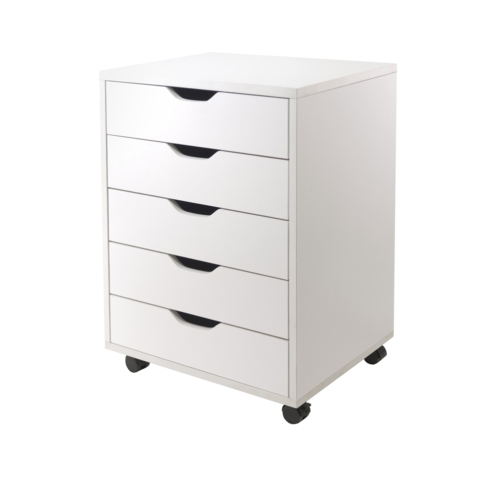 Halifax Cabinet for Closet / Office, 5 Drawers, White. Picture 1