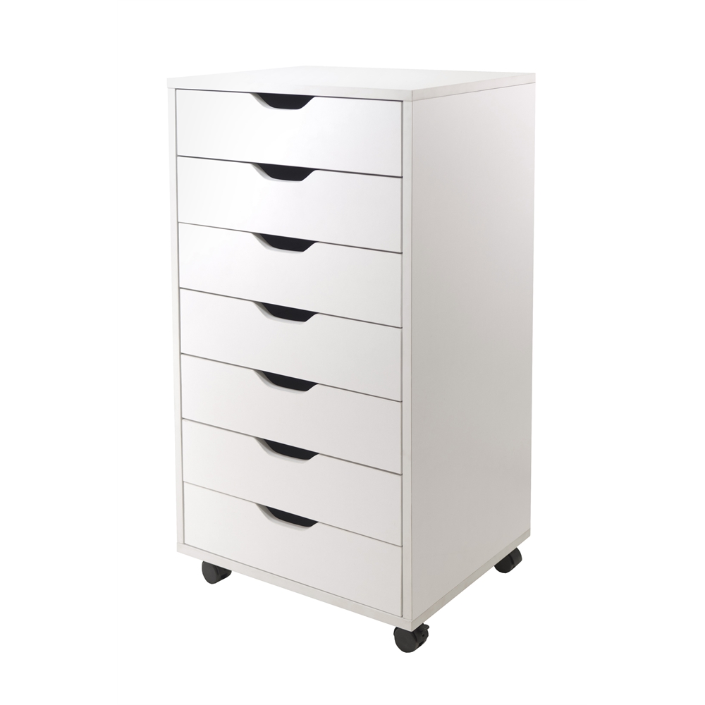 Halifax Cabinet for Closet / Office, 7 Drawers, White. Picture 1