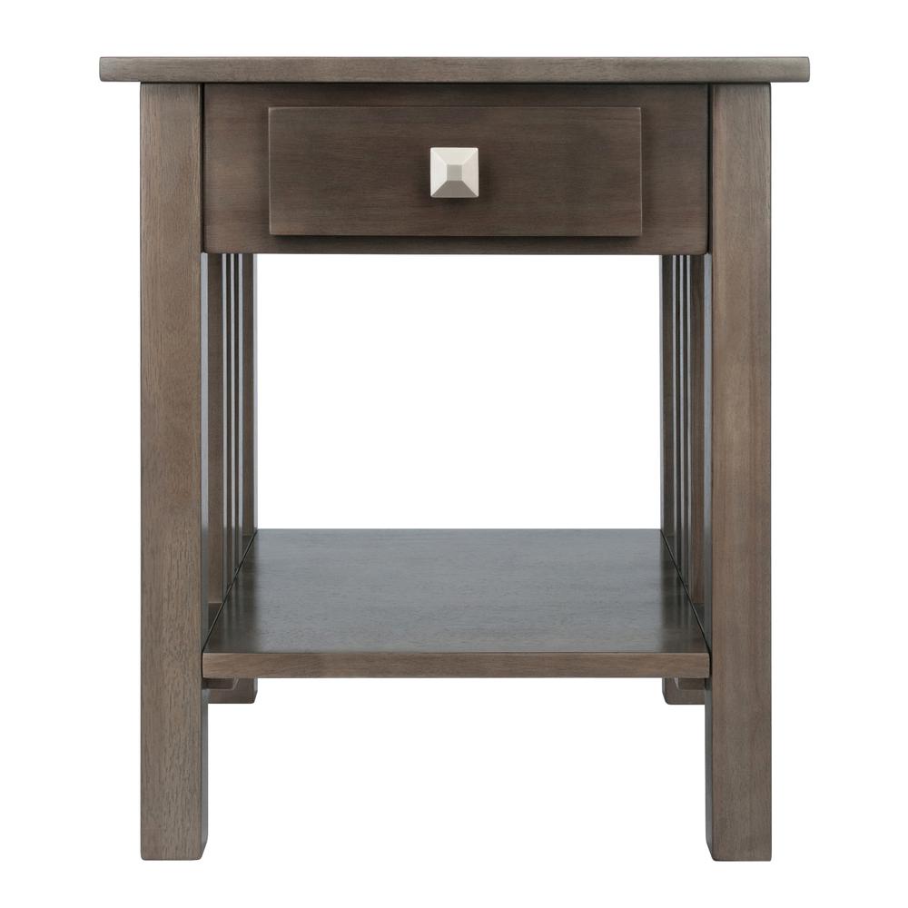 Stafford End Table, Oyster Gray. Picture 3