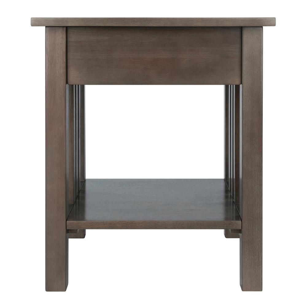 Stafford End Table, Oyster Gray. Picture 5