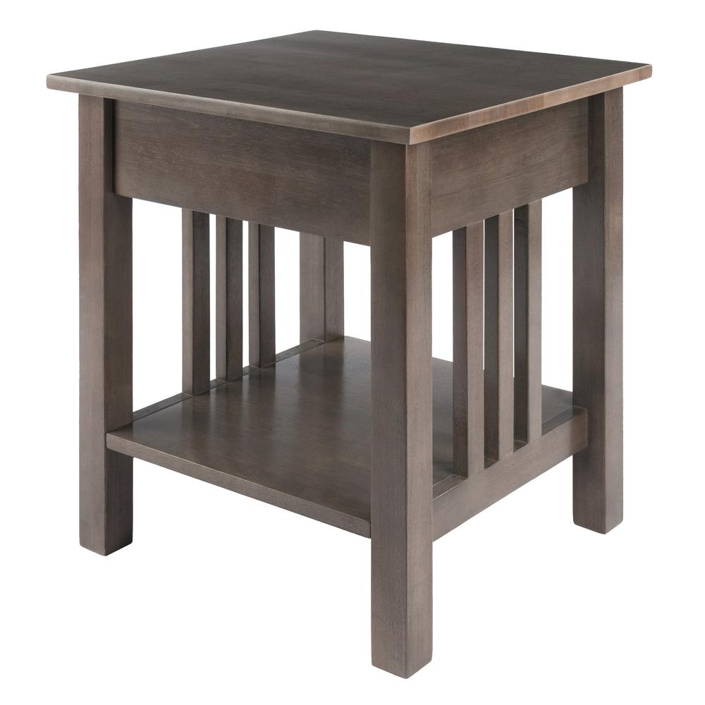 Stafford End Table, Oyster Gray. Picture 6