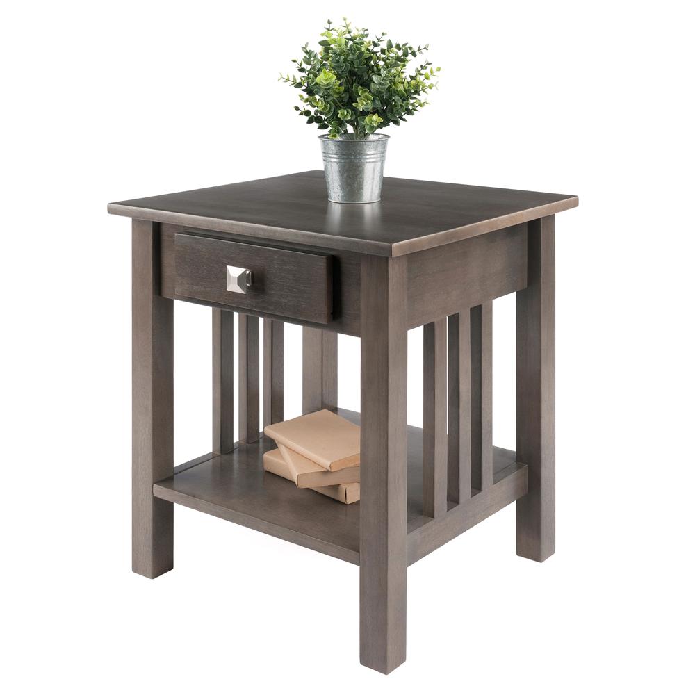 Stafford End Table, Oyster Gray. Picture 7