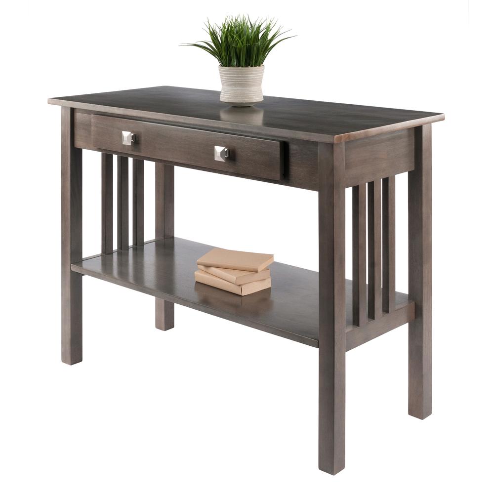 Stafford Console Hall Table, Oyster Gray. Picture 7