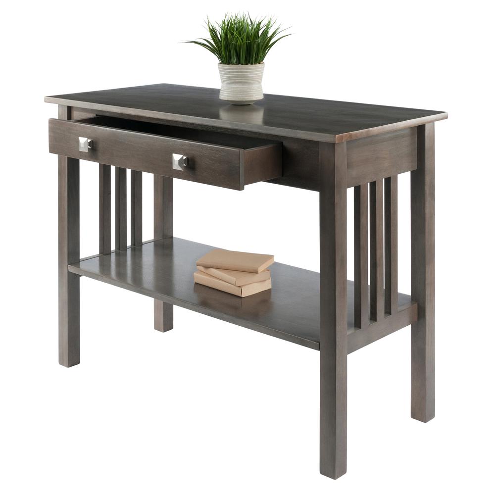 Stafford Console Hall Table, Oyster Gray. Picture 8
