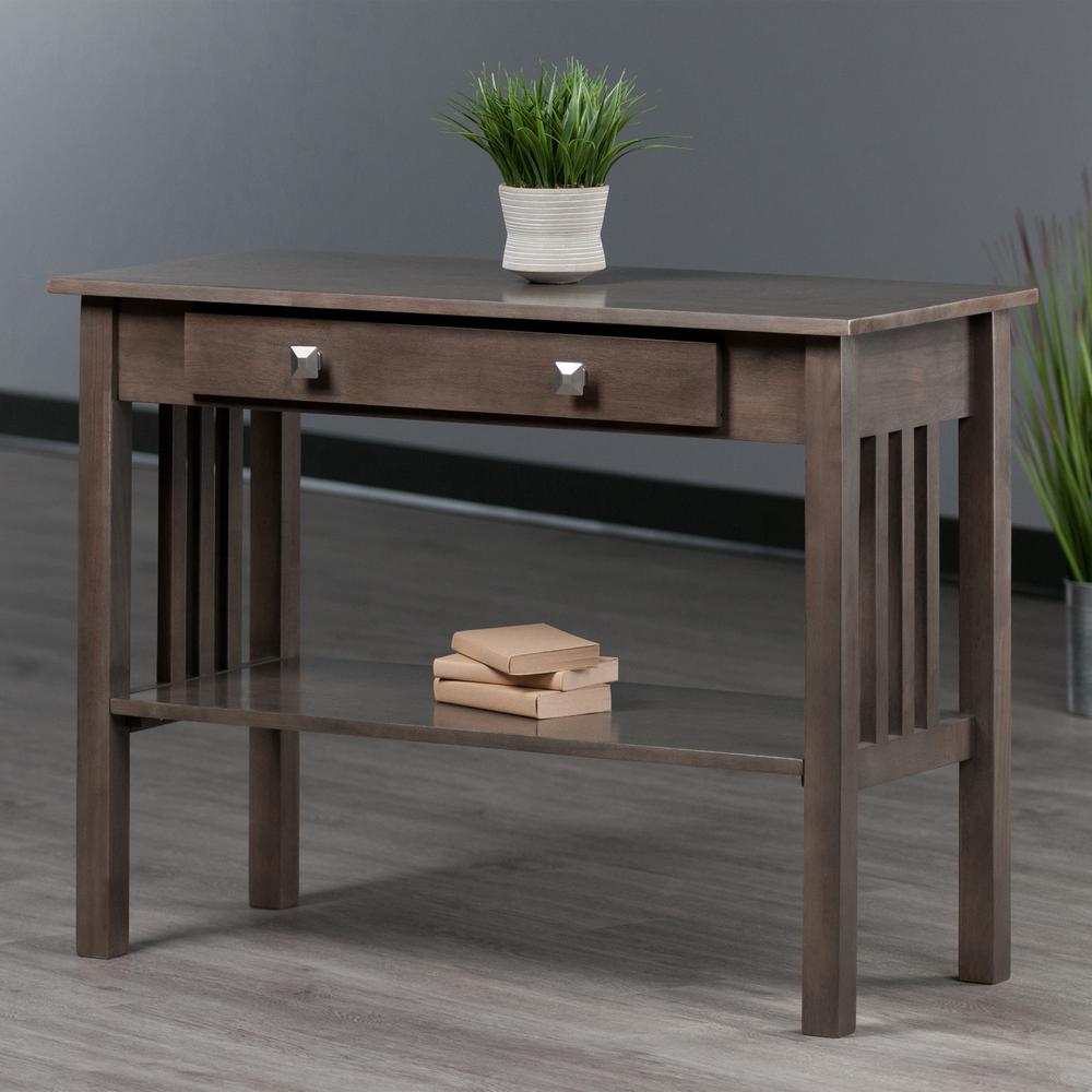 Stafford Console Hall Table, Oyster Gray. Picture 9