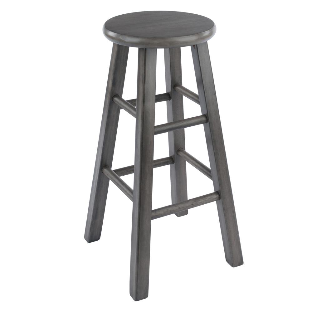 Ivy Counter Stool 24", Rustic Gray Finish. Picture 1