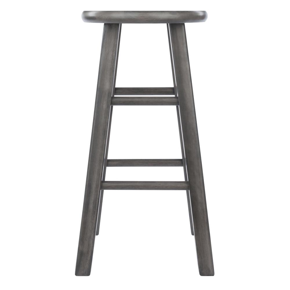 Ivy Counter Stool 24", Rustic Gray Finish. Picture 2