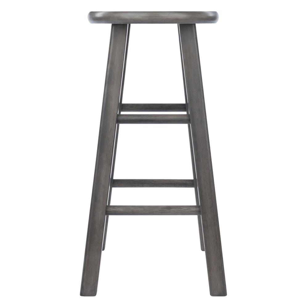 Ivy Counter Stool 24", Rustic Gray Finish. Picture 3