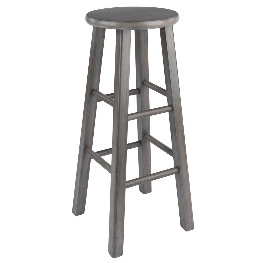 Ivy Bar Stool, 29", Rustic Gray Finish. Picture 1
